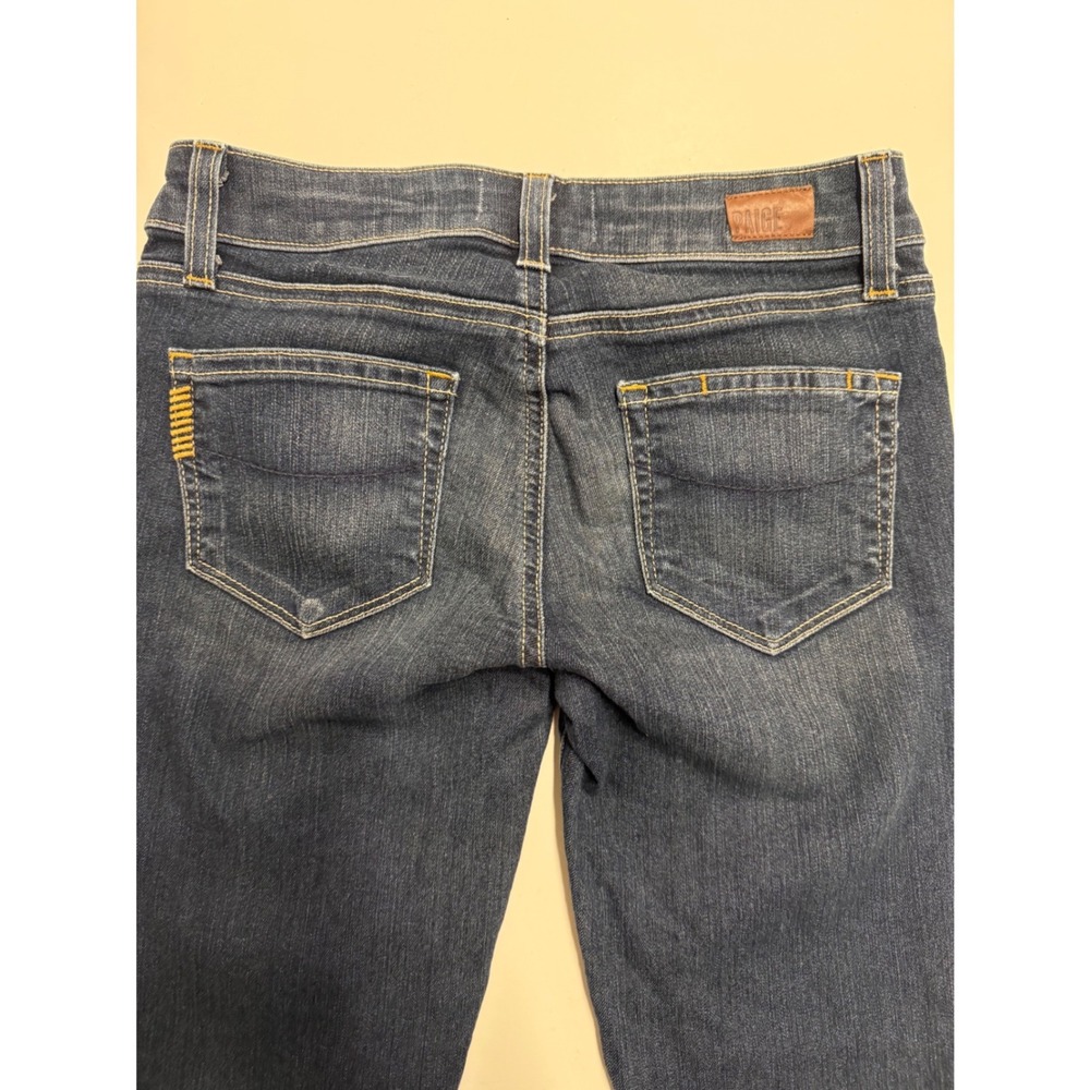 PAIGE Kylie Crop Sedona Straight Leg Jeans Dark Wash Size 24 W1276 - Picture 7 of 9